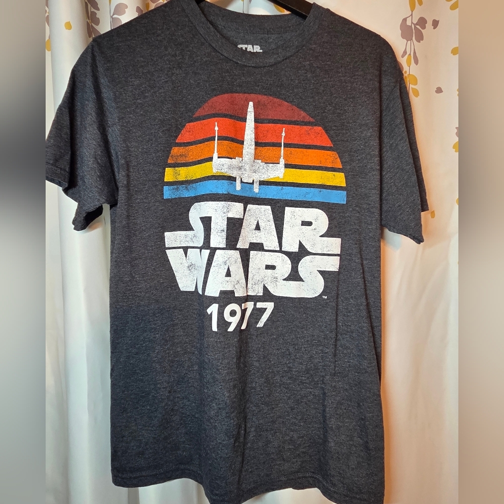 Vintage Star Wars Gray Graphic T-Shirt